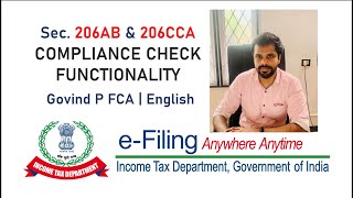 Compliance check functionality for Sec 206AB and 206CCA English [upl. by Cigam]