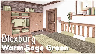 Sage Green Family House  Interior  Bloxburg  No Large Plot [upl. by Nil]