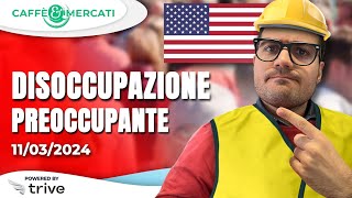 DISOCCUPAZIONE USA IN AUMENTO I DATI PREOCCUPANO TRADE SU EURUSD [upl. by Eanram858]