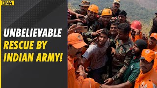 WATCH Indian army rescues Kerala trekker trapped on hill for 2 days [upl. by Phip]