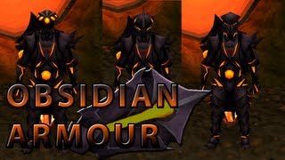 Runescape  New Obsidian Armour  Tzhaar Grandmaster Quest Reward [upl. by Evanthe]