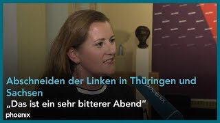 Janine Wissler CoVorsitzende Die Linke zum Abschneiden der Linken in Thüringen und Sachsen [upl. by Giwdul]