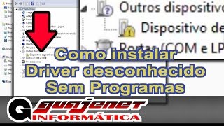 Como instalar driver de dispositivo desconhecido  SEM PROGRAMAS [upl. by Gillespie]