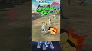 Pokemon Legends Arceus Shiny Cyndaquil Quilava and Typhlosion All Evolution pokemonlegendsarceus [upl. by Roti812]