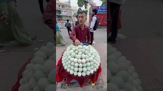 Amazing Decorated Shop Selling Boiled Egg With Unique Salad  Healthy Street Food shorts [upl. by Ithsav]