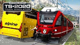 TS 2020 5 Mit dem ZUG durch die STADT  BerninaLinie  TRAIN SIMULATOR 2020 [upl. by Bulley]