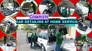 Suzuki Cultus Complete Cleaning  Detailing A Car Interior And Exterior  Urdu Hindi ASMR [upl. by Aisetal]