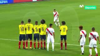 Perú 1  1 Colombia Revive el gol de Paolo que nos puso en el repechaje [upl. by Nivla132]