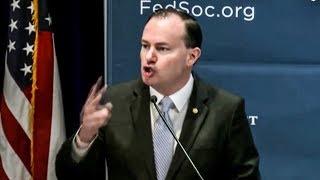 Republican Mutant Mike Lee Delivers Silly Plan To Wipe Out Leftists [upl. by Ahcsas]