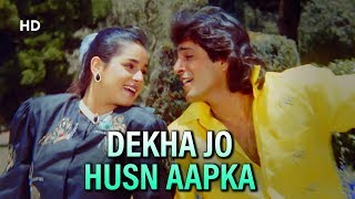 Dekha Jo Husn Aapka  Kasak 1992  Chunky Pandey  Neelam Kothari  Popular Mohammed Aziz Song [upl. by Oribelle]