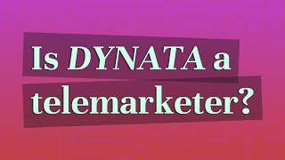 Is Dynata a telemarketer [upl. by Bealle]