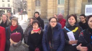 ЄвроМайдан Париж EuroMaidan Paris ArtMaidan [upl. by Anuat]