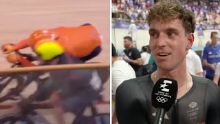 Ollie Wood breaks silence after Team GB cyclist headbutted by Dutch rival [upl. by Enyleuqcaj572]