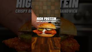 Most Delicious High Protein Buffalo Chicken Sandwich 🔥💪🏽 [upl. by Bordy]