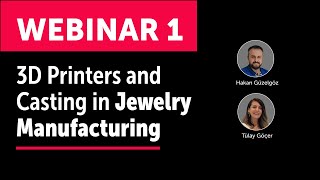 Jewelry Webinar 1 3D Printers and Casting in Jewelry Manufacturing Tips and QampA Session [upl. by Neelrad]