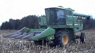 6620 John Deere Combine Fall 2010 Corn Harvest [upl. by Lillith]