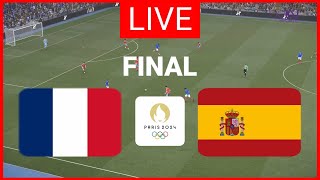 🔴EN DIRECT  FRANCE vs ESPAGNE I FINALE JEUX OLYMPIQUES DE PARIS 2024  MATCH LIVE EFOOTBALL PES 21 [upl. by Jovitah]