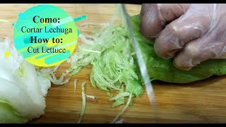 Como Cortar Lechuga  How to Cut Lettuce like a PRO [upl. by Ris]