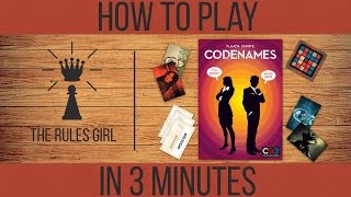 How to Play Codenames in 3 Minutes  The Rules Girl [upl. by Anertal]