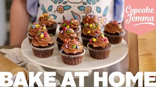 Bake At Home  Chocolate Cupcake Recipe amp Tutorial  Cupcake Jemma [upl. by Kironde]