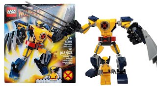 LEGO Marvel 76202 Wolverine Mech Armor  LEGO Speed build [upl. by Elden306]