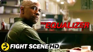 THE EQUALIZER  Diner Fight Scene  Denzel Washington [upl. by Jeroma]