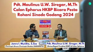 Calon Ephorus HKBP dan Pesta Rohani Sinode Godang 2024 [upl. by Yelsew974]