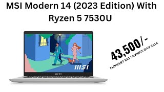 MSI MODERN 14 Ryzen 5 7530U C7M062INUrban Silver2023 Model Review [upl. by Yseult989]