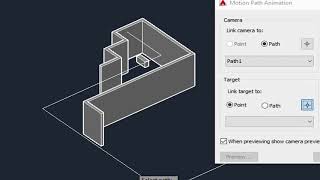 Autocad motion path  AUTOCAD ANIMATIONS [upl. by Aitnis]