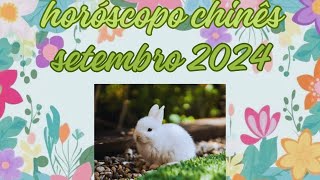 Horóscopo Chinês  Setembro 2024  Coelho [upl. by Zennas]