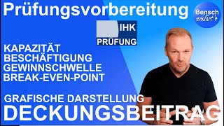 Prüfungsvorbereitung Aufgaben mit dem Deckungsbetrag  grafische Lösung [upl. by Akiehs952]