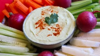 Hummus Veggie Dip Low Fat Raw Vegan [upl. by Dimitri]