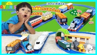 THOMAS AND FRIENDS Toy Trains for kids with Tomy Takara Playset [upl. by Mabelle692]