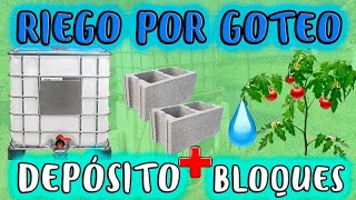 💧 RIEGO por GOTEO con DEPÓSITO de 1000 litros Guía completa [upl. by Fridlund]