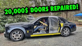 Rebuilding A Rolls Royce Phantom From Copart Part 3 Here’s How I SAVED 20000 DOORS [upl. by Ignaz]