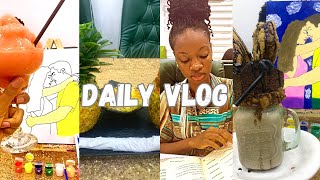 Daily vlog you aren’t stuck you are just not documenting your life sipamppaint cozyvlog artvlog [upl. by Esdnyl]