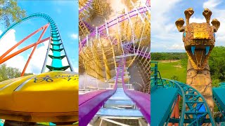 Every Roller Coaster at Busch Gardens Tampa 4K Onride POV [upl. by Besnard]