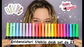 Evidenziatori Stablio Desk Set 23 [upl. by Iliam]