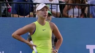 Potapova gone wild 😜 curses out chair umpire for bad call  Tennis Coverage and Match Analysis [upl. by Asor276]