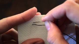 Cross Stitch Basics  Threading your needle and starting to sew  3 ways [upl. by Emalia75]