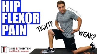 Best Exercises For Hip Flexor Pain  From a Physical Therapist [upl. by Naujud392]