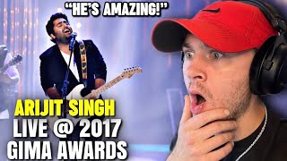 Foreigner Reacts to ARIJIT SINGH  Live at GIMA Awards 2017  Reaction [upl. by Evangelina]