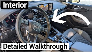 2022 Audi S5 Sportback Prestige Interior  Detailed Walkthrough [upl. by Marybeth]