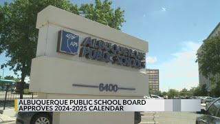 APS School Board approves 20242025 school calendar [upl. by Ardnasal]