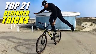 Top 21 Beginner BMX Tricks  Easiest Tricks For 275 Bikes [upl. by Angil]