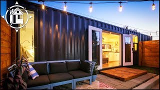 Shipping Container Becomes Fabulous Backyard Tiny Home [upl. by Casandra]