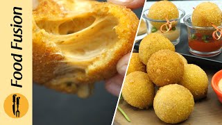 Crispy Mozzarella Cheese Balls Recipe by Food Fusion [upl. by Lemcke]