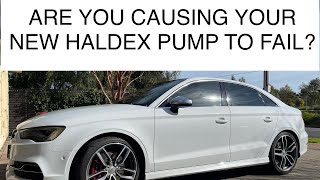 How to extend the life of your new Haldex pump in an Audi 8V S3 or VW Golf R Mk7 [upl. by Dorina]