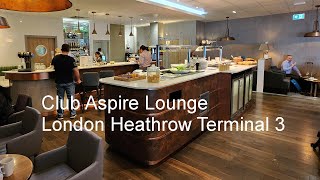 London Heathrow Club Aspire Lounge Terminal 3 [upl. by Sedlik]