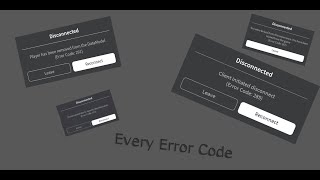 Every single error code on roblox explained [upl. by Ajax288]